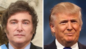 Argentina President Javier Milei, left, and Donald Trump. Photographs courtesy of Wikimedia Commons/Gage Skidmore 