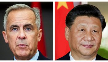 Prime Minister Mark Carney, left and Chinese President Xi Jinping. The Hill Times photograph by Andrew Meade and courtesy of Wikimedia Commons